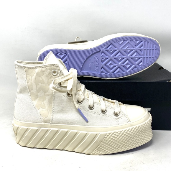 Converse Ctas Lift Platform High Shoe Skate Canvas Women Casual Sneakers A01732C - Picture 3 of 12